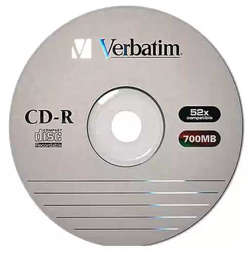 Диски CD-R Verbatim 700Mb 80min 52x Bulk 50 шт. - зображення 1