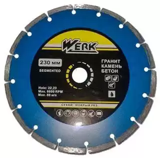 Фото товара Алмазный диск Segment 230*8*22,23 WE