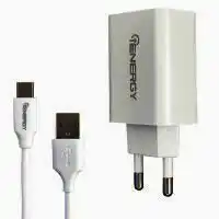 Зарядний пристрій iEnergy HC-17, 1xUSB, 2A + Cable Type-C - зображення 1