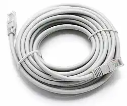 Фото товара Кабель Патч-корд 30 м серый, ATcom UTP, RJ45, Cat. 5e, для создания компьютерной сети и подключения интернета к компьютеру, ноутбуку или телевизору