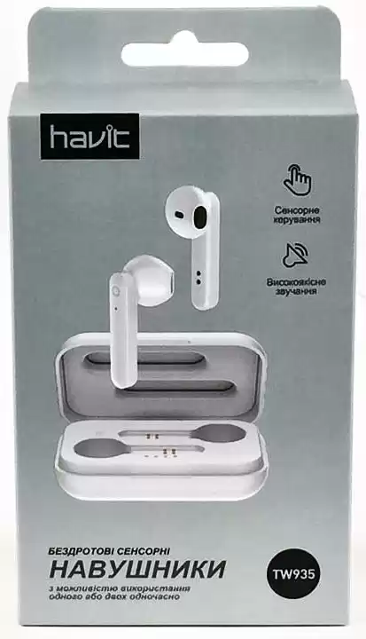 Навушники Havit HV-TW935 безпровідні білі - зображення 2
