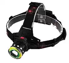 Ліхтарик налобний Police (861) 2150-T6+COB, ЗУ 220V/12V, 2х18650, zoom, Box - зображення 1