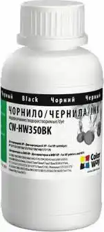 Чорнило CW-HW350BK Black Colorway 200 г для принтерів HP - зображення 1