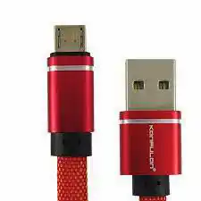 Кабелі USB Konfulon S76, Micro, 1m, 3A, Red - зображення 1
