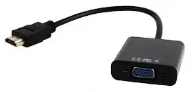 Фото товара Преобразователь сигнала с HDMI на VGA с кабелем 10 см A-HDMI-VGA-03 Cablexpert