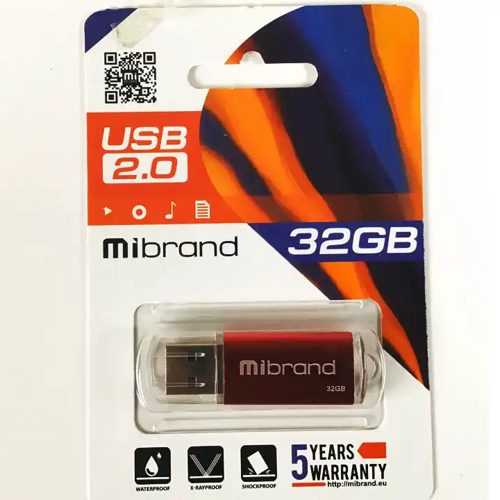 Флешка 32 Гб Mibrand Cougar SB 2.0 червона - зображення 1