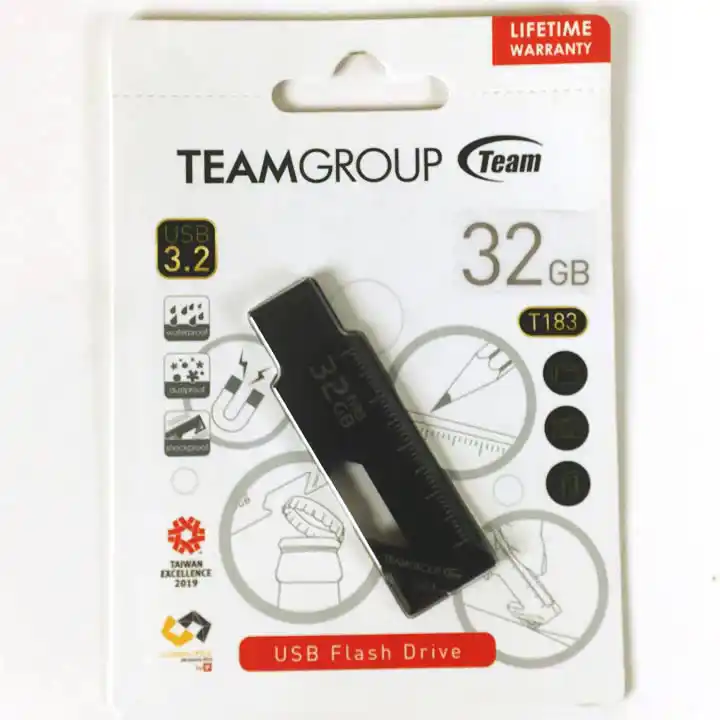 Флешка 32 Гб USB 2.0 Team Group Т183 чорна - зображення 1