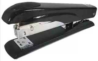 Фото товара Степлер канцелярский металлический для скоб №24/6, 26/6 сшивает до 50 листов, Buromax