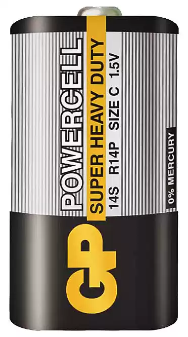 Батарейка C R14, GP, 1,5 V, уп. 10/2/1, аналоги: LR14, UM2, 13, 14, 14D. - изображение 1