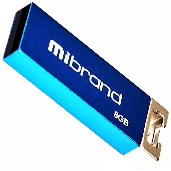 Флешка 8 Гб Mibrand Chameleon USB 2.0 синя - зображення 1