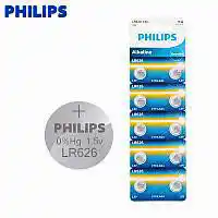 Батарейка G4 Philips, лужна, бл. 10/1, аналоги: AG4, LR626, LR66, 177, 376, 377, SR626, SR626SW, SG4, L626, SR66 - зображення 1