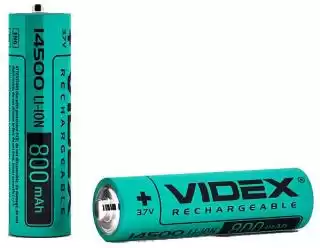 Фото товара Аккумулятор Videx 14500 800mAh