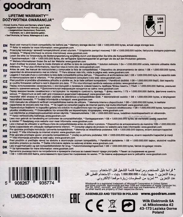 Флешка 64 Гб GOODRAM UME3 USB 3.0 - зображення 2