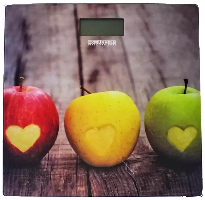 Весы напольные стеклянные Grunhelm BES-1AP, квадратные, максимальный вес 180 кг - изображение 1