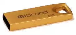 Флеш память USB Mibrand Taipan 8Gb USB 2.0 золотистая - изображение 1