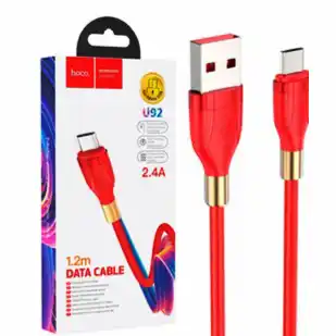Фото товара Кабель с USB до micro USB Hoco U92 1.2 м красный