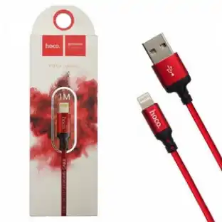 Фото товара Кабель с USB до micro USB Hoco X14 1 м красно-черный