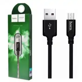 Фото товара Кабель micro USB на USB 2,4 А, 1 м, черный. Hoco X14