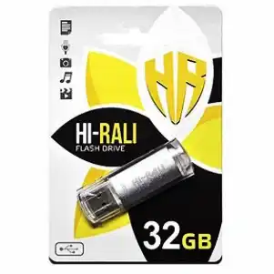 Флешка 32 Гб USB 2.0 Hi-Rali Rocket Silver - зображення 1
