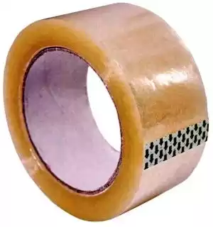 Фото товара Клейкая лента прозрачная (скотч упаковочный) ширина 48 мм, длина 500 м, толщина 45 мкм