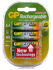 Фото товара Аккумулятор AA GP HR6 2700mAh double blister 2pcs 20/200