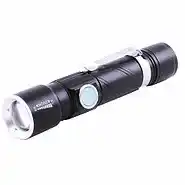 Фонарь 802-T6, ЗУ micro USB, 1x18650, zoom, зажим, Box - изображение 1