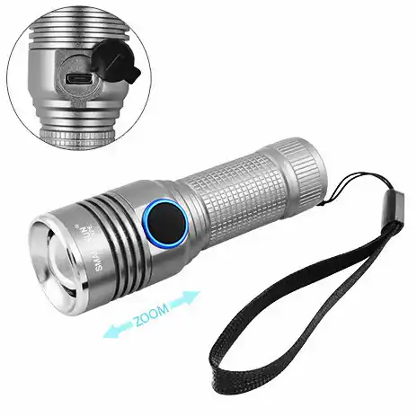 Ліхтарик Small Sun R841-XPE, ЗУ micro USB, 1х14500 (1xAA), zoom, з ремінцем на руку, Box - зображення 1