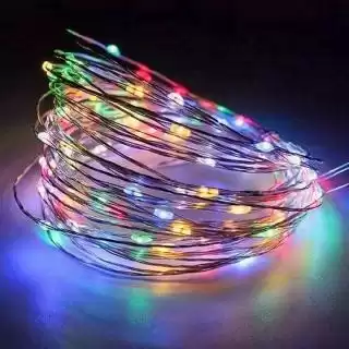 Фото товара Гирлянда на батарейках 10м, RGB