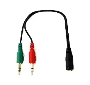 Фото товара Кабель.3,5 pin мама на аудио 3,5 4pin папа/2x3,5 3pin CCA-418