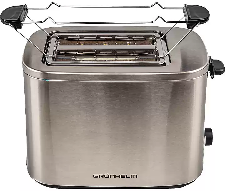 Тостер Grunhelm GTR016 750W (метал), для приготування тостів з хліба - зображення 1