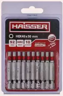 Фото товара Бита HEX 4*50 мм Haisser, набор 10шт.