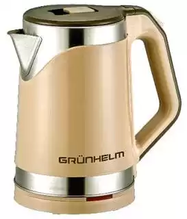 Фото товара Чайник электрический GRUNHELM ЕКS-1857SB, бежевый, 2,0 л, 1800W