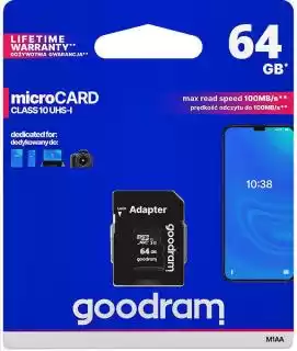 Фото товара Карта памяти 64Gb class 10, GOODRAM, microSDHC UHS-1
