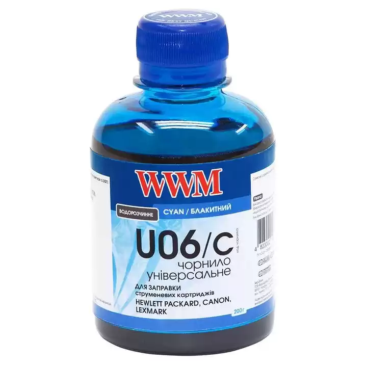 Чернила WWM 12A1980 CYAN 200г для принтеров LEXMARK - изображение 1