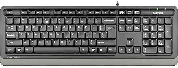 Клавіатура дротова A4tech FK10 Grey сіра, для компʼютерів, ноутбуків та телевізорів. USB підключення - зображення 1