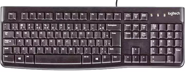 Клавіатура Logitech K120 Ukr (920-002643) мембранна, USB, чорна - зображення 1