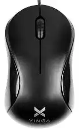 Мишь Vinga MS-882 black для компьютера, для ноутбука, оптический, 1000 dpi, USB - изображение 1