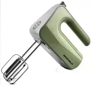 Фото товара Миксер GRUNHELM GRM628G 400 Вт, (оливковый) венчики 2шт, гачки 2шт