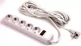 Фото товара Сетевой удлинитель Gembird SPG5-G-10MG с фильтром длина кабеля 10 м на 5 розеток серый