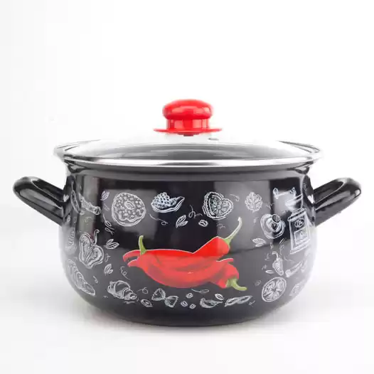 Каструля TM GUSTO Перчинка біла 18 см, 3,1 л - зображення 1