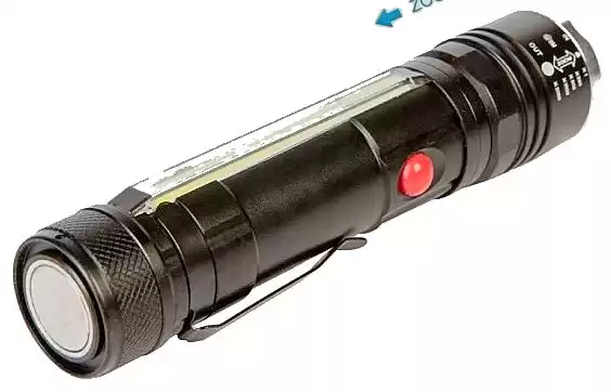 Ліхтарик Police WD222+COB, ЗУ microUSB, 1х18650, zoom, Box - зображення 1