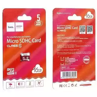 Фото товара Карта памяти microSDHC HOCO 16 Gb TF high speed Class 10