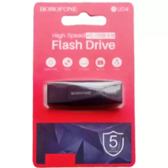 Флешка 64 Гб BOROFONE BUD4 Wonder USB 3.0 чорна - зображення 1