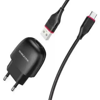 Фото товара Зарядное устройство BOROFONE BA49A Vast power 1USB/2.1A black
