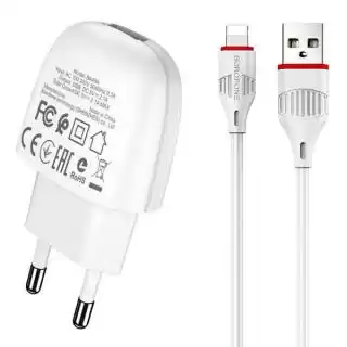 Фото товара Зарядное устройство BOROFONE BA49A Vast power 1USB/2.1A white