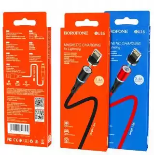 Фото товара Кабель BOROFONE BU16 Skill magnetic for Lightning 2.4A/1.2m black