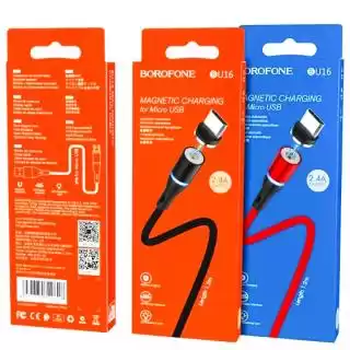 Фото товара Кабель BOROFONE BU16 Skill magnetic for Micro 2.4A/1.2m black