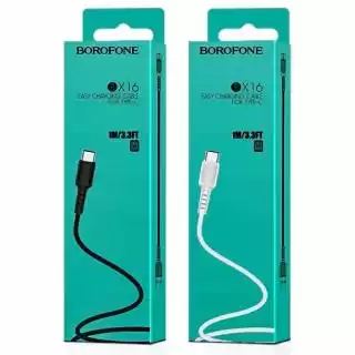 Фото товара Кабель BOROFONE BX16 Easy for Type-C 3A/1m black