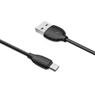Фото товара Кабель micro USB на USB 2,4 А, 1 м, черный. BOROFONE BX19