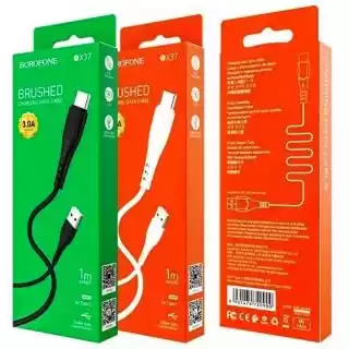 Фото товара Кабель BOROFONE BX37 Wieldy for Type-C 2.4A/1m black.